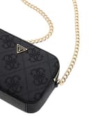 GUESS Umhängetasche Noelle II Crossbody Camera Bag Coal Logo dunkelgrau - 4