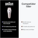 Braun Luz Pulsada Skin i·expert Smart IPL, Alternativa a Depiladora Laser Con Inteligencia Artificial, Eliminación Del Vello En Casa, Neceser, Maquinilla Venus, 4 Cabezales Para Cara y Cuerpo, PL7387 - 7