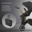 Stokke Bolso cambiador Xplory X, Negro Signature - Sirve también como bolso o mochila - Incluye un tapete cambiador plegable y un neceser extraíble - UPF 50+, resistente al agua, fácil de limpiar - 5