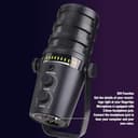Professionelles Dynamisches Mikrofon, USB/XLR -Mikrofon mit Metallhalterung, Cardioid -Zeigepick -up, Dynamisches Vokalmikrofon für Live -Gaming, Podcast -Streaming - 3