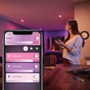 Philips Hue Vorteilspaket - GU10 - mit 4 Spots - Weißes und Farbiges Licht - Hue White and Color Ambiance - 3