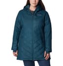 Columbia Women's Heavenly Long Hooded Puffer Jacket, Night Wave, XL - 7