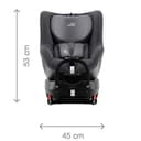 BRITAX RÖMER Kindersitz 0-18 kg DUALFIX 2 R, 360° drehbar für Kinder (Gruppe 0+/1), von Geburt bis 4 Jahre, Storm Grey - 9