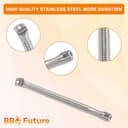 MixRBBQ Grill Replacement Parts for Napoleon Prestige 500 and Built-in Prestige 500, Stainless Steel 7-Pack Heat Plates, 4-Pack Burner and 2-Pack Grate Grid for Napoleon - 4