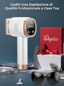 Epilatore Luce Pulsata con Funzione di Raffreddamento a Ghiaccio, Schermo LCD Touch,Modalità di Scorrimento Automatico, Epilatore a Luce Pulsata per Donne e Uomini,Viso, Ascelle, Bikini,Corpo, Bianco - 9