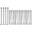 WELL GRILL Flavorizer - Set di 4 barre e tubi bruciatori per Napoleon Legend LEX 485 605 730 Series, Mirage, Prestige 500, Rogue 365, in acciaio inox, per barbecue a gas - 1