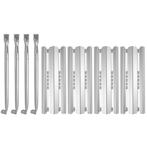 WELL GRILL Flavorizer - Set di 4 barre e tubi bruciatori per Napoleon Legend LEX 485 605 730 Series, Mirage, Prestige 500, Rogue 365, in acciaio inox, per barbecue a gas