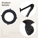 Heavy Duty microfono Spider Shock Mount, sistema di sospensione antivibrazione in metallo per Neumann U87, Lewitt 240, supporto microfono da studio con base da 46 mm, nero - 4