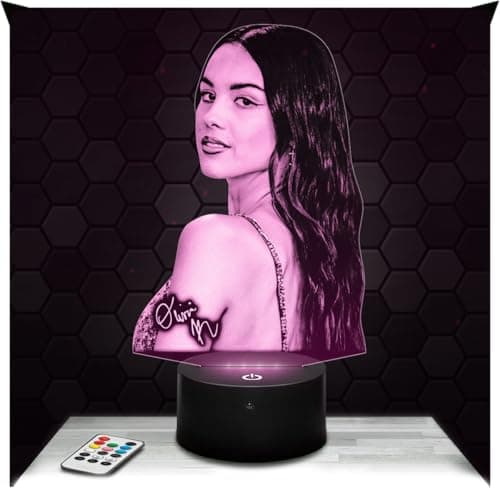 Lampephoto.fr - Lampada 3D Olivia Rodrigo Musicista Attrice Americana, Luce Notturna Tattile a Led, Effetto Ologramma 3D, Idea Regalo Natale Compleanno Uomo Donna, Oggetto decorativo per camera