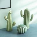 Keramik-Kaktus-Figur, minimalistische Kaktus-Statue, Porzellan-Kunstskulptur for Sammeln, Moderne Pflanzen-Keramik-Statue, grüne Wohndekoration for Wohn- und Esszimmer, passend (Color : A) - 7