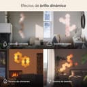 Nanoleaf Elements Kit de Inicio de 7 Hexágonos Luminosos LED Efecto Madera, Apliques de Pared Interior Modulares, Luces Led Inteligentes Regulable WiFi, Compatible Alexa, para Decoración Habitación - 4