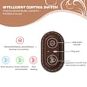 3 in 1 Neck Massager Almohada, Masajeador Espalda y Cervical Almohada con Vibración y Tracción, para Hogar y Oficina Aliviar el Dolor De Tejidos Profundos (Gris) - 3