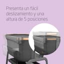 Maxi-Cosi Iora Cuna Colecho Bebe, Co-Sleeper, 0 - 6 meses, máx. 9 kg, 4 Posiciones de Inclinación y 5 de Altura, Fácil Deslizamiento, Cómodo Colchón, Amplia Cesta, Fácil Transporte, Essential Graphite - 3