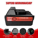 Batería de 4800 mAh para soplador de hojas inalámbrico VonHaus 20V Max de iones de litio G, cortasetos de poste, cortasetos, compatible con ‎Model 15/067, 15/068, ‎2515200, 2500265-UKCHILD - 5