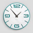 Giallobus - Reloj Premium - Simple Relief - Madera de MDF - Premium 30x30‎‎cm - n.06 Plaster - Artesano Made in Italy - Silencioso - Idea de Regalo - Doble Nivel Moderno - 1