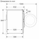 Bosch WGG254F0II Serie 6 Lavatrice a carica frontale, 10 kg, 1400 giri, Classe energetica A, sistema di dosaggio automatico del detersivo e dell’ammorbidente, motore inverter, Bianco, 60 Cm - 12