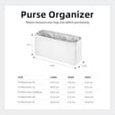 DGAZ Organizador Bolsos de Seda, Organizador Bolsa Interior Ligera para Gucci Marmont 16/22/26/31, Inserto de Bolsa para Bolso (Mushroom, Marmont 16) - 6