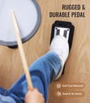 Set de Batería Eléctrica MK-0 con Pads de Malla Silent 7", Platillos de Goma 8", 12 Kits, 68 Sonidos, USB MIDI, Incluye Accesorios para Principiantes y Niños - 3