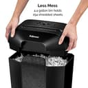 Fellowes Powershred LX45 Quiet Operation 4400201 - Distruggidocumenti a taglio incrociato, 8 fogli, colore: nero - 4