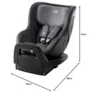 BRITAX RÖMER Kindersitz DUALFIX 2 Z-LINE, 360° drehbar für Kinder von 61-105 cm (i-Size), 3 Monate bis 4 Jahre, Midnight Grey - 8