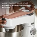 Kenwood Titanium Chef Baker XL, Kitchen Machine with K-Whisk, Stand Mixer with Kneading Hook, Whisk and 5L Bowl, KVL65.001WH, Power 1400W, White - 3