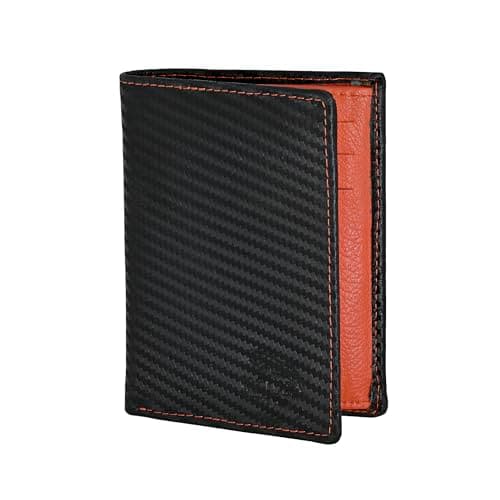 JAGUAR Cartera de Piel Hombre Flore – Carteras de Hombre Elegantes y Seguras | Accesorios Hombres con Bloqueo RFID, Capacidad para 12 Tarjetas y Bolsillos para Billetes (Negro)