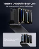 ESR [Upgraded] iPad Pro 13 Inch Case with Keyboard (M5/M4, 2025/2024), iPad Pro 13 Keyboard Case with Magnetic Stand, Portrait/Raised Modes for iPad Pro 13, Removable, Rebound 360 Series, Black - 4