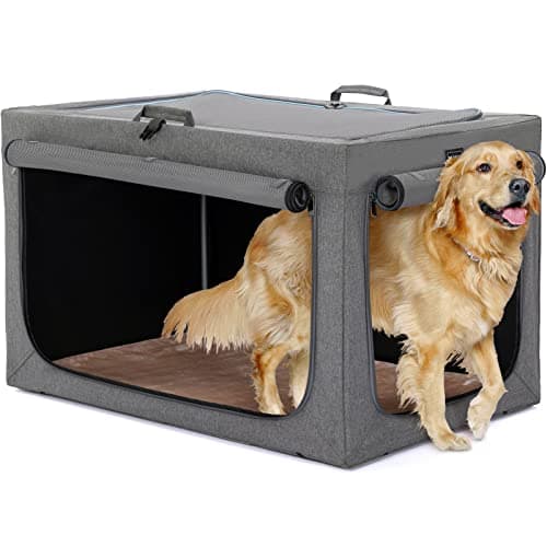 Petsfit Transportín de Perros portátil y Plegable Bolsa transportín para Perros trasportines Perro Mediano Grande para Interiores y Exteriores