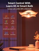Lepro AI Smart Bulb E27, 4 Packs 1520LM Colour Changing Light Bulb, 12W(100W) WiFi Bulbs, Schedule & Timer, Work with Alexa & Google Assistant, Personalized AI Lighting Designer - 9