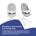 Chicco Kit Comida Baby Hug 4en1 - Bandeja + Funda Higiénica para dar de comer al bebé y mantener el producto Baby Hug 4 en 1 sin manchas (accesorio) - 4