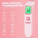 No-Touch Forehead Thermometer for Adults, Infrared Digital Thermometer for Kids, Accurate Reading with LCD Display, Mute Mode, Memory Recall - 2