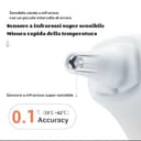 Berrcom Termometro Fronte e Orecchio Termometro Febbre Infrarossi Senza Contatto Termometro Neonato Digitale con Allarme Febbre, Lettura Istantanea, Interruttore °C/°F - 5