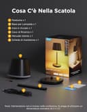 Govee Lampada da Tavolo senza Fili, RGBICWW Lampada da Comodino LED Compatibile con Mattel Alexa, Dimmerabile 500lm e Ricaricabile 4800mAh, 72 Scene, 2700-6500K per Soggiorno Camera da Letto Scrivania - 9