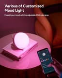 Hifree Smart Table Lamp, Dimmable Desk Lamp with App/Voice Control, LED RGB Color Changing Touch Lamp, Night Lamp for Bedroom Compatible with Alexa and Google Home No Battery Included - 4