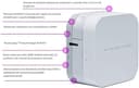 Brother P-Touch Cube PT-P300BT, Colore Etichettatrice con Connettività Bluetooth e Compatibilità MFi, Smartphone e Tablet iOS e Android, Taglierina Manuale, fino a 12 mm, Bianco - 2