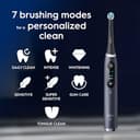Oral-B iO9 Electric Toothbrush for Adults, Black, App Connected Handle, 7 Cleaning Modes, Includes 3 Brush Heads, Charging Travel Case and Head Holder, Long-Lasting Battery for Home Travel, 2 Pin Plug - 10