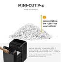 Fellowes 16 Blatt Aktenvernichter Partikelschnitt (P4), Papierschredder für Büro, Homeoffice, Powershred LX210, Schredder mit 23L Papierkorb, 100% staufrei, Safesense, Füllstandsanzeige, schwarz - 4