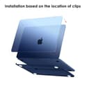 eleger Case Compatible with MacBook Air 15 inch M5 A3448 M4 A3241 M3 A3114 M2 A2941 [Matching Mac's midnight], 2026 2025 2024 2023 Release, Transparent Hard Plastic Shell Cover, Midnight Clear - 5