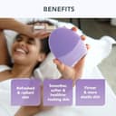 FOREO Deep & Gentle LUNA 4 Sensitive Set - Spazzola detergente viso per pelli sensibili + LUNA Micro-Foam Cleanser 2.0 (100 ml) - Set beauty con massaggiatore viso in silicone detergente e rassodante - 5