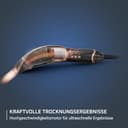 Rowenta Ultimate Experience Air Motion Haartrockner, leichtes Design, Coanda Effekt, Ionen-Technologie, 9 Geschwindigkeits-Temperaturkombinationen, inklusive Beutel, Schwarz-Kupfer, CF8C20E0 - 6