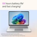 Microsoft Surface - 7th Edition - Snapdragon X Elite X1E-80-100 - Win 11 Home - Qualcomm Adreno - 16 GB RAM - 512 GB SSD - 38.1 cm (15") Touchscreen 2496 x 1664 @ 120 Hz - Wi-Fi 7, Bluetooth - Platin - 11