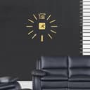 Orologio muto da parete - di 1-2 cm da parete fai-da-te senza cornice, diameter 60 cm Adesivo moderno Orologio da paretee a specchio 3D decor sticker kit orologiio fai da te per la casa Soggiorno - 5