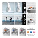 Master Grip Kit per iPhone 17 16 15 14 13 12 (iOS 26), Impugnatura Magnetica per Fotocamera per Telefono, Pro Shot Imaging Grip, Batteria Integrata da 3200 mAh, Ricarica Wireless (Bianco e Argento) - 3