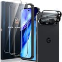 LK 2+2 Pack Screen Protector for Google Pixel 10 Pro, 2pcs Tempered Glass Screen Protector & 2 Camera Lens Protector for 10 Pro, Support Fingerprint Unlock, HD Screen, Anti-Scratch, Easy Installation - 1