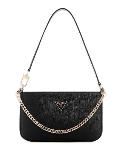 GUESS Noelle II Mini Top Zip Shoulder Bag, Tracolla Donna, Nero, Taglia Unica