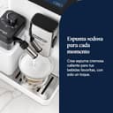 De’Longhi Rivelia – Cafetera Superautomática, LatteCrema Jarra de leche automática, 16 Bebidas One-Touch, Pantalla Táctil, Depósitos de Granos de Café Intercambiables, Blanco (EXAM440.55.W) - 9