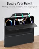 ESR for iPad Pro 13 inch Case M5/M4 (2025/2024), Powerful Magnetic Attachment, Slim Trifold Stand, Supports Pencil Pro and Pencil (USB-C), Auto Wake/Sleep, Durable Protection, Rebound Series, Black - 6