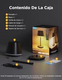 Govee Lámpara de Mesa Inalámbrica, RGBICWW Lámpara Mesita Noche LED Compatible con Matter Alexa, Regulable 500lm y Recargable 4800mAh, 72 Escenas, 2700-6500K para Sala de Estar Dormitorio y Escritorio - 9