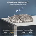 FLEXISPOT 100X60cm Escritorio Elevable Eléctrico con Tablero Entero, Standing Desk, Mesa Elevable Escritorio de Elevable con 4 Opciones de Memoria Inteligente para Oficina y Hogar(Arce) - 7