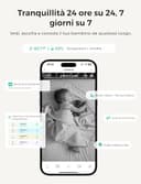 Dr.Care VistaView Lite Smart WiFi Baby Monitor 2 Telecamere, Schermo 4" 720P, Fotocamera 1080P, App, Allarmi Movimento, Visione Notturna, Batteria 3000mAh, Audio Bidirezionale, Portata 390m - 3